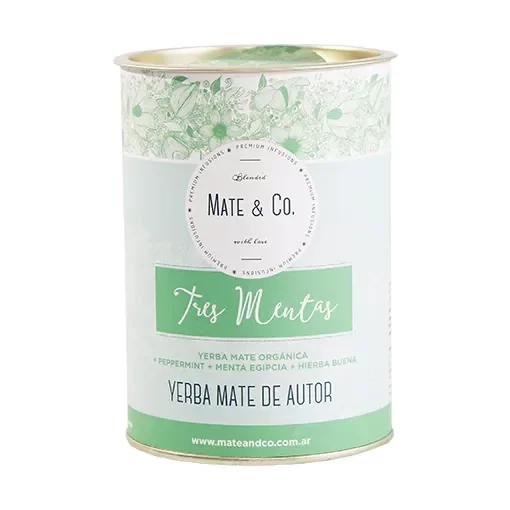 Lata blend Yerba Tres Mentas x 220 g MATE Y CO