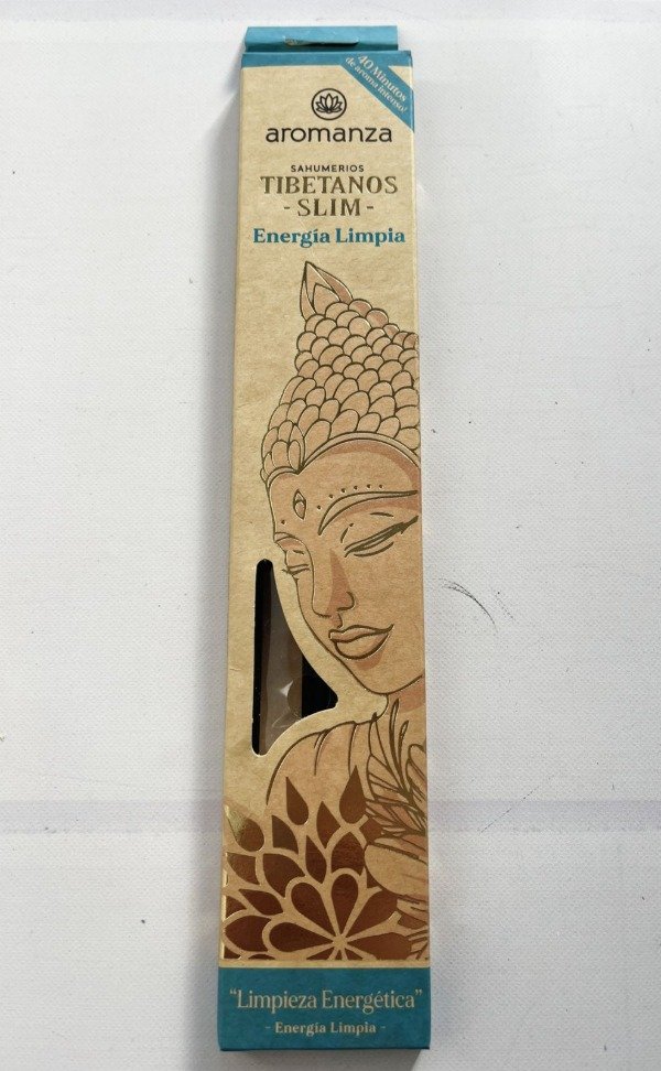 Sahumerios TIBETANOS SLIM Energía Limpia x 10 uni AROMANZA