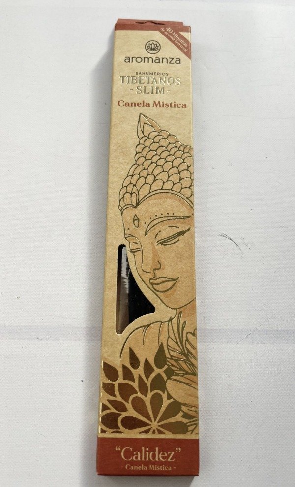 Sahumerios TIBETANOS SLIM Canela Mística x 10 uni AROMANZA