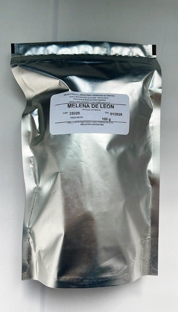 MELENA DE LEÓN FRUTO ENTERO x 100g DROGUERIA ARGENTINA