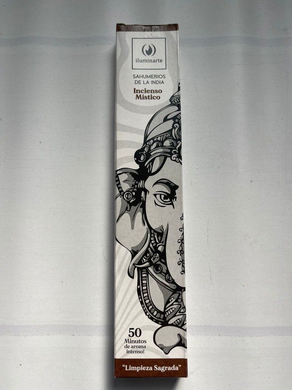 SAHUMERIO caja rectangular INCIENSO MISTICO x12 UNI ILUMINARTE