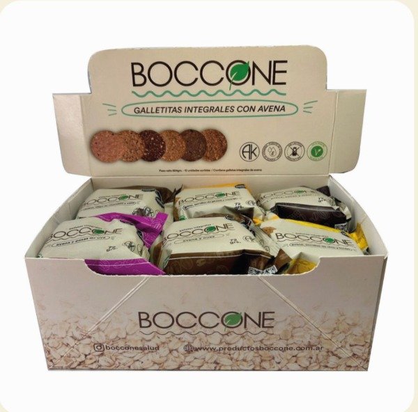Display de Cookies surtidas x 12unidades de 72gr BOCCONE