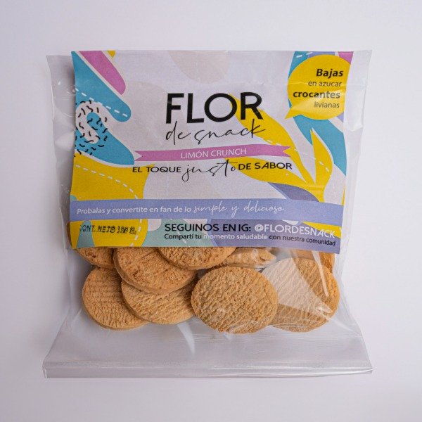 2x1 x Vencimiento 10/8 - Galletitas LIMÓN CRUNCH x 100 G FLOR de snack