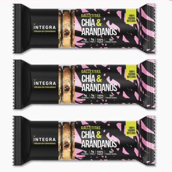 Galletitas CHÍA y ARÁNDANOS x 200g INTEGRA