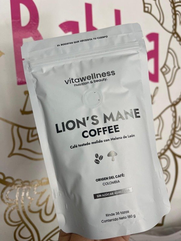 CAFÉ TOSTADO molido con MELENA de LEÓN x 180g DROGUERIA ARGENTINA