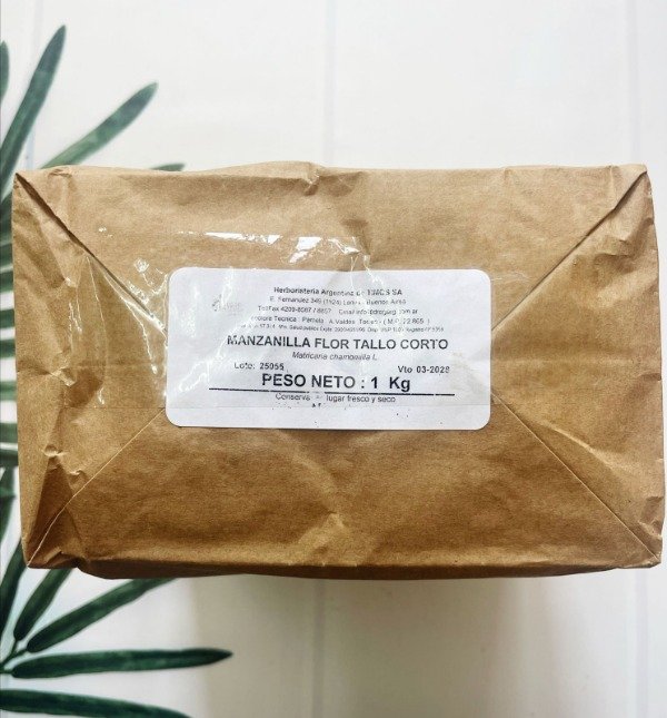 MANZANILLA FLOR TALLO CORTO x 1 kg DROGUERIA ARGENTINA