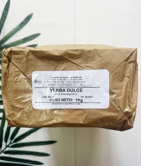 YERBA DULCE (stevia) x 1kg DROGUERIA ARGENTINA