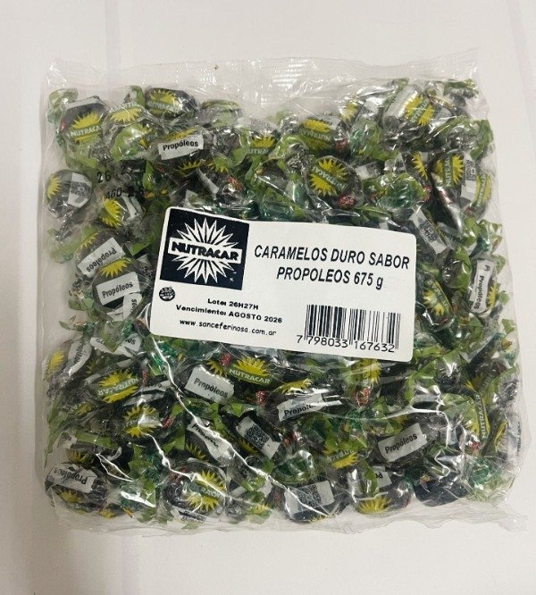 CARAMELOS PROPÓLEOS x 675 grs NUTRACAR