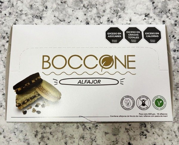 CAJA de ALFAJORES de maicena SURTIDOS x 12 uni BOCCONE