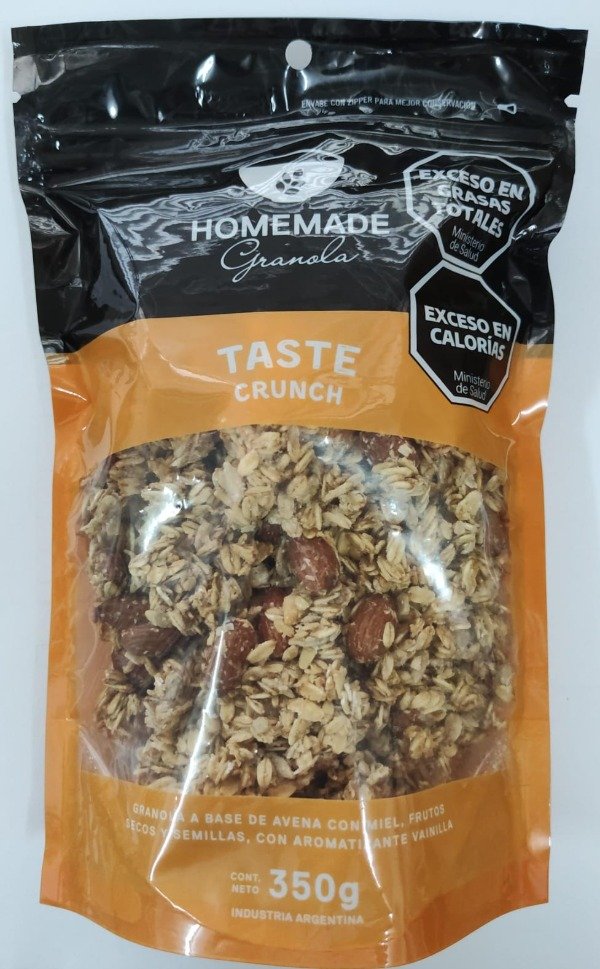 Granola TASTE CRUNCH con miel SIN AZUCAR x 350gr HOMEMADE
