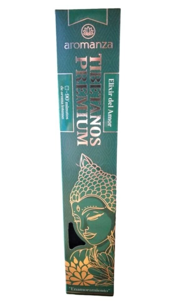 Sahumerios TIBETANOS PREMIUM ELIXIR DEL AMOR x 8 uni AROMANZA