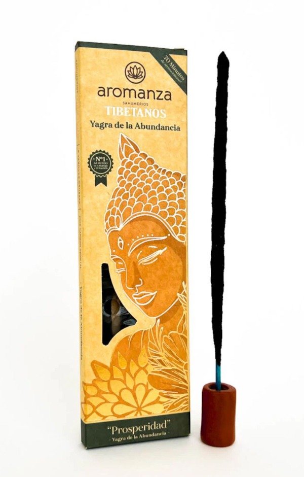 Sahumerios TIBETANOS YAGRA DE LA ABUNDANCIA x 8 uni AROMANZA