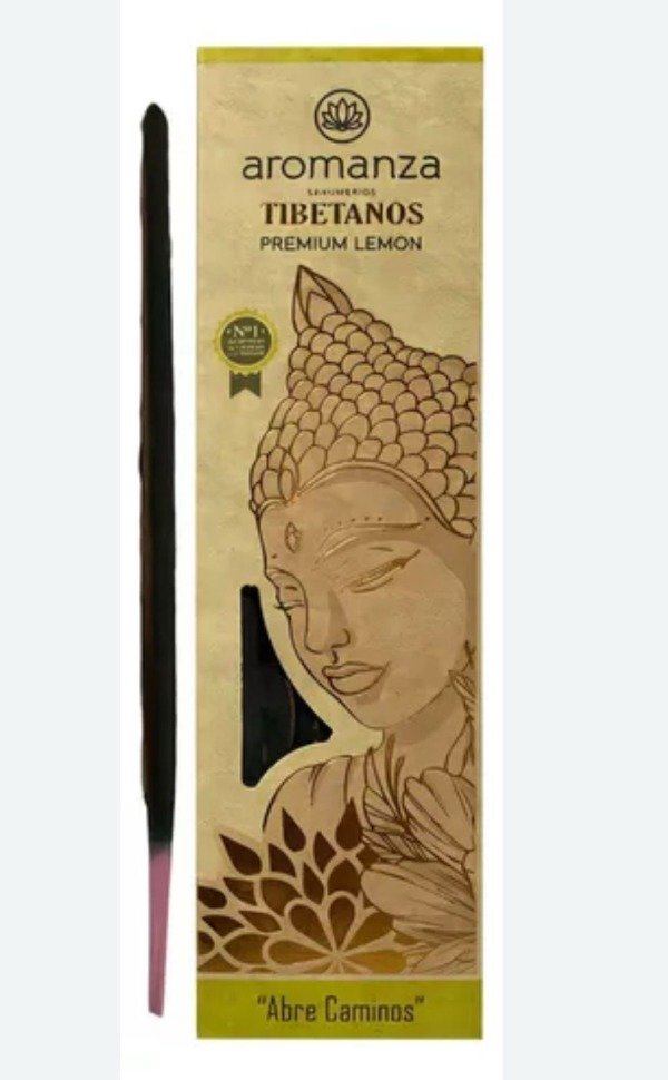 Sahumerios TIBETANOS PREMIUM LEMON x 8 uni AROMANZA