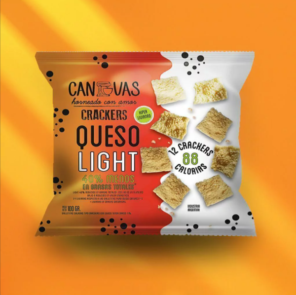 Galletitas Crackers QUESO LIGHT x 100gr CANVAS