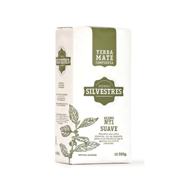YERBA MATE Hierbas Silvestres Nro 1 SUAVE X 500G DROGUERIA ARGENTINA