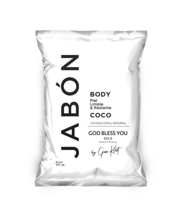 JABÓN de coco antibacterial ORGÁNICO x 100gr GOD BLESS YOU