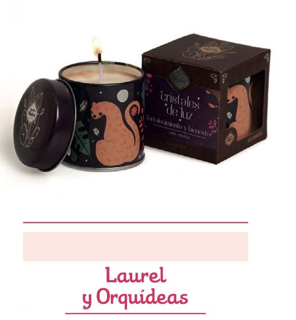 VELA DE SOJA FORTALECIMIENTO Y BIENESTAR Cristales de Luz SAGRADA MADRE