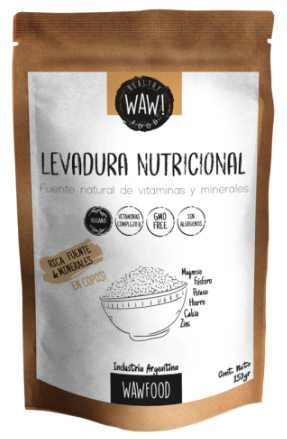 LEVADURA NUTRICIONAL en COPOS x 150 gr SIN TACC WAW FOOD