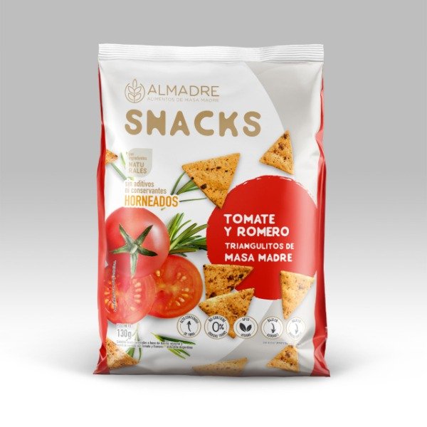 Snack VEGANO de TOMATE y ROMERO x 133gr ALMADRE