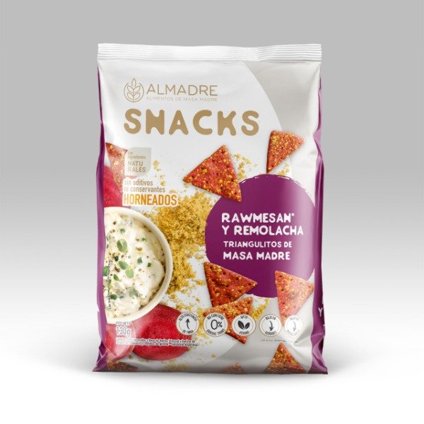Snack VEGANO de RAWMESAN Y REMOLACHA x 133gr ALMADRE