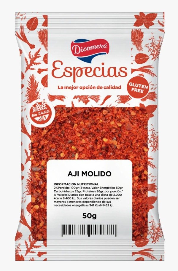 Aji molido sin TACC sobres x 50gr Dicomere