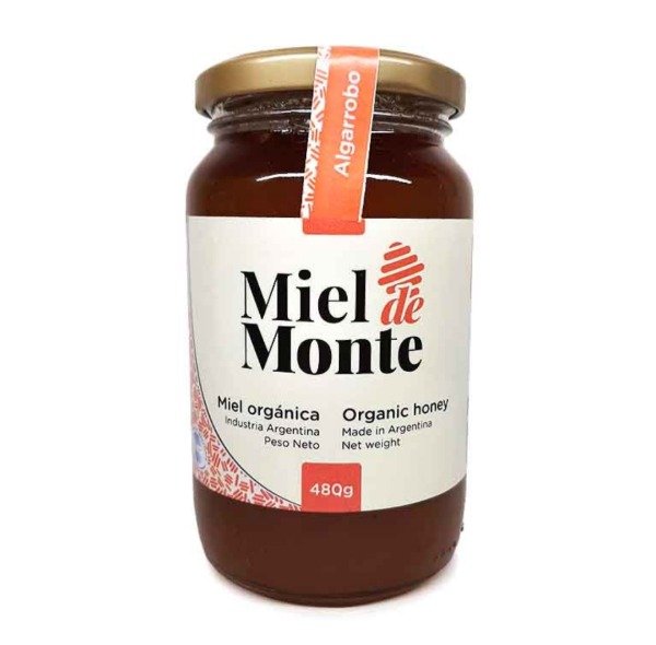 Miel Organica  Algarrobo x 480gr  MIEL DE MONTE