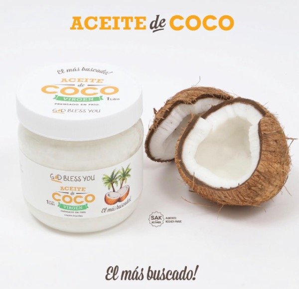 Aceite de Coco Neutro x 1L God Bless You