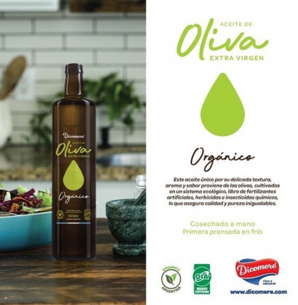 Aceite de Oliva extra Virgen Orgánico x 500ml DICOMERE