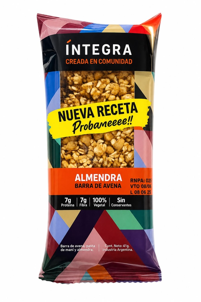 Barras Almendra y nuez x 10 uni x 42 gr INTEGRA