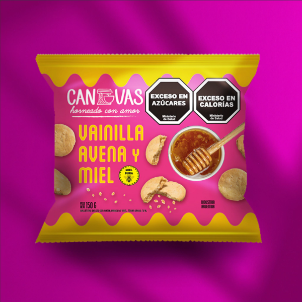Galletita de Vainilla, Avena y Miel x 150g CANVAS