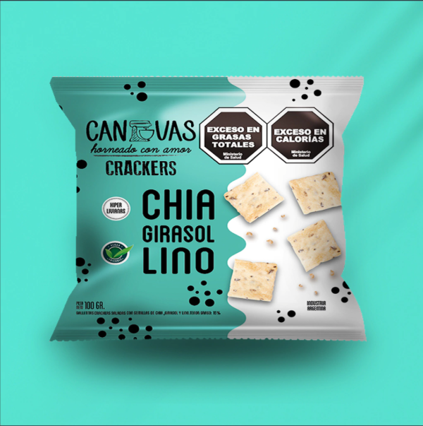Galletita Chia, Girasol y Lino x 100gr CANVAS