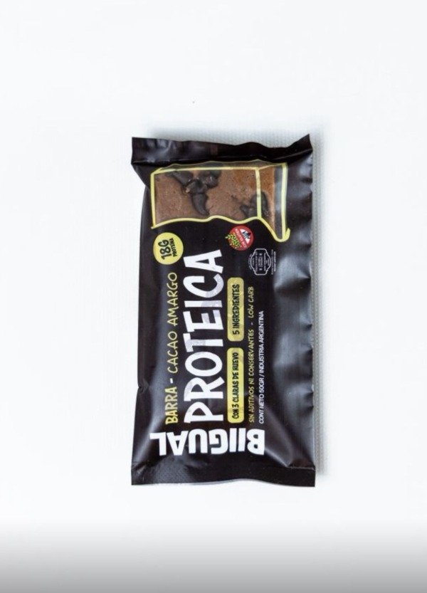 2x1 en Caja Barra PROTEICA sabor CACAO AMARGO x 10 UNI SIN TACC BIGUAL VENCE 13/2/2026