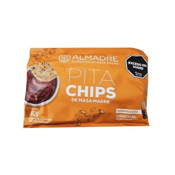2x1 Pita Chips MINI ORIGINAL de Masa Madre VEGANOS x 40gr ALMADRE VENCEN 10/5/2026