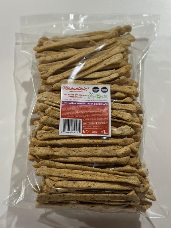 LENGUITAS Integrales artesanales con mix de semillas x 1KG