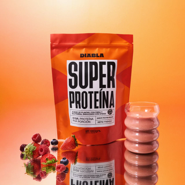 SUPER PROTEINA Frutos Rojos DOYPACK x 660grs DIABLA