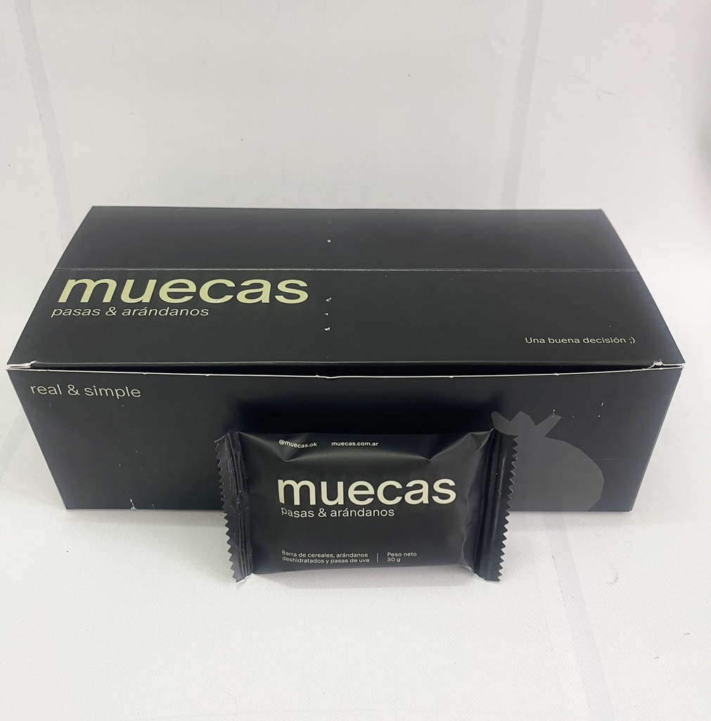 Mini barras PASAS y ARÁNDANOS x 16u MUECAS