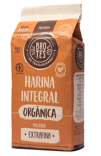 Harina Integral Trigo Orgánica Extra Fina x 1kg BROTES 