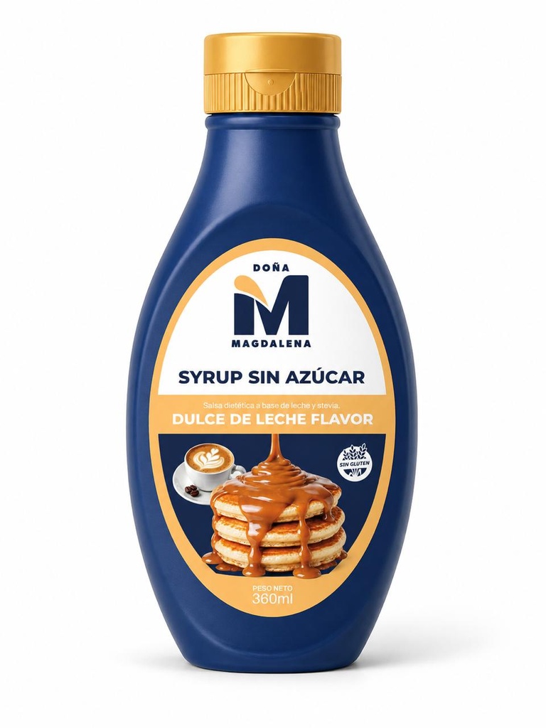 SYRUP SIN AZÚCAR de DULCE DE LECHE Sin Tacc x 360ml DOÑA MAGDALENA