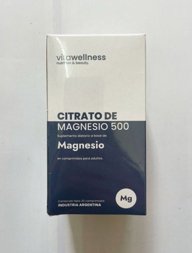 [DROGU21591671] CITRATO DE MAGNESIO 500  x 30 comp DROGUERIA ARGENTINA