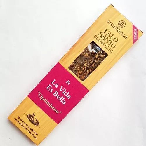 [AROMA21163892] Sahumerios PALO SANTO Buena Onda PALO SANTO/LA VIDA ES BELLA x 8 uni AROMANZA