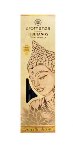 [AROMA21115567] Sahumerios TIBETANOS COCO VAINILLA x 8 uni AROMANZA