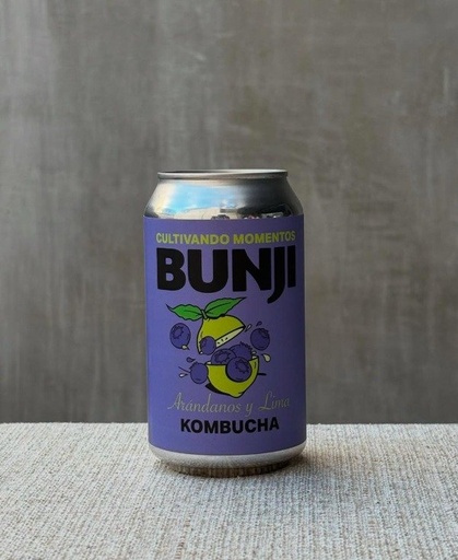 [BUNJI20918137] KOMBUCHA Arándanos y Lima lata x 354 ml BUNJI