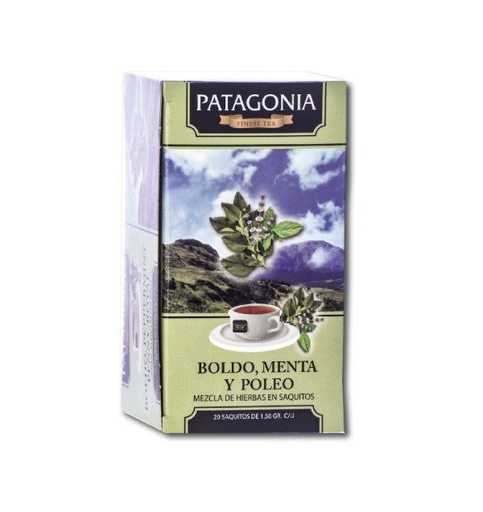 [DROGU20833583] TÉ de BOLDO, MENTA Y POLEO PATAGONIA x 20 saquitos PATAGONIA