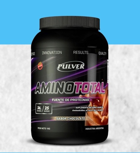 [PULVE20258210] AMINO TOTAL sabor CHOCOLATE SIN TACC x 1kg PULVER