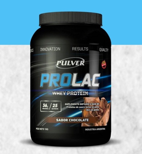 [PULVE20257113] PROLAC WHEY PROTEIN SIN TACC de CHOCOLATE x 1kg PULVER