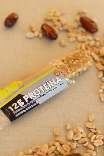 [RUAH19025353] Barras SIN TACC x 45g 12G PROTEÍNA dátiles x 12 uni RUAH