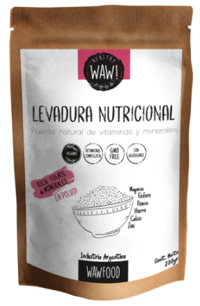[WAWFO18155023] LEVADURA NUTRICIONAL en POLVO x 200 gr SIN TACC WAW FOOD