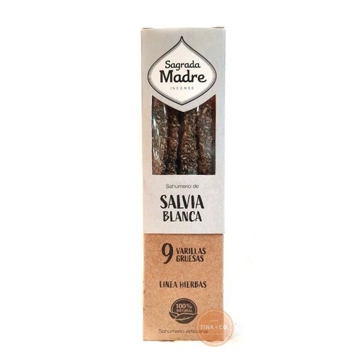 [SAGRA8104955] Sahumerio LINEA HIERBAS salvia blanca Sagrada Madre