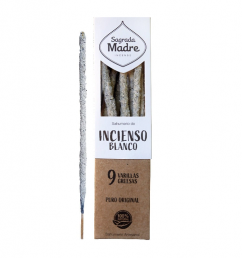 [SAGRA8104916] Sahumerio LINEA HIERBAS incienso blanco puro Sagrada Madre
