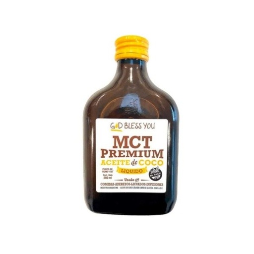 [GODBL4276792] MCT Aceite de Coco PETACA 200 ml GOD BLESS YOU